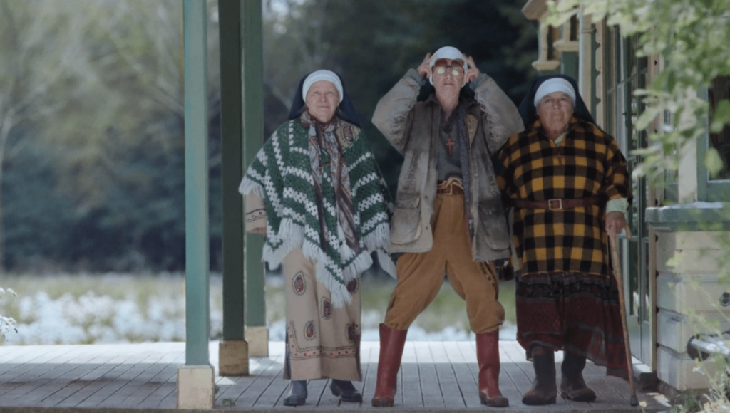 Jacki Weaver, Judy Davis, Miriam Margolyes as 3 nuns in Holy Days